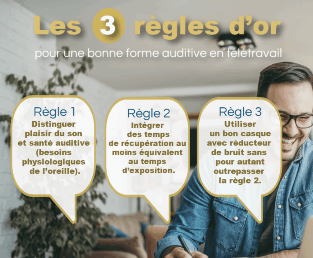 Règle d'or audition en télétravail